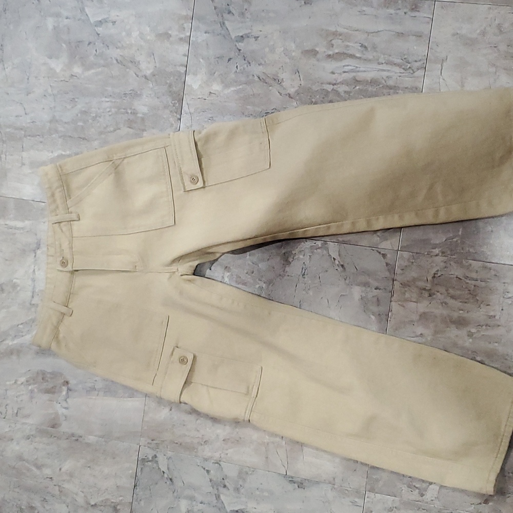 Khaki jeans shein medium